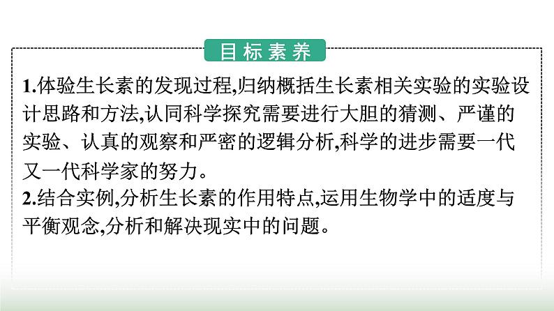 人教版高中生物选择性必修1第5章植物生命活动的调节第1节植物生长素课件第2页