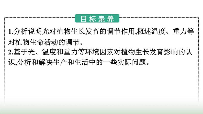 人教版高中生物选择性必修1第5章植物生命活动的调节第4节环境因素参与调节植物的生命活动课件第2页