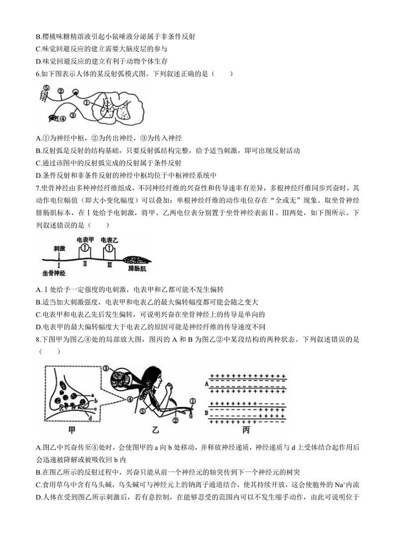[生物]云南省文山州2024～2025学年高二上学期月考试题(有解析)第2页