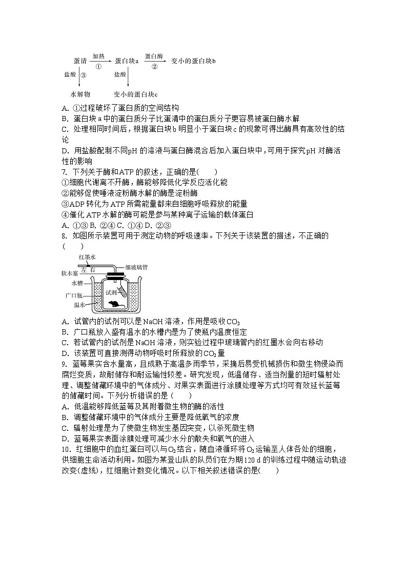甘肃省天水市第二中学2024-2025学年高三上学期10月月考生物试题第2页