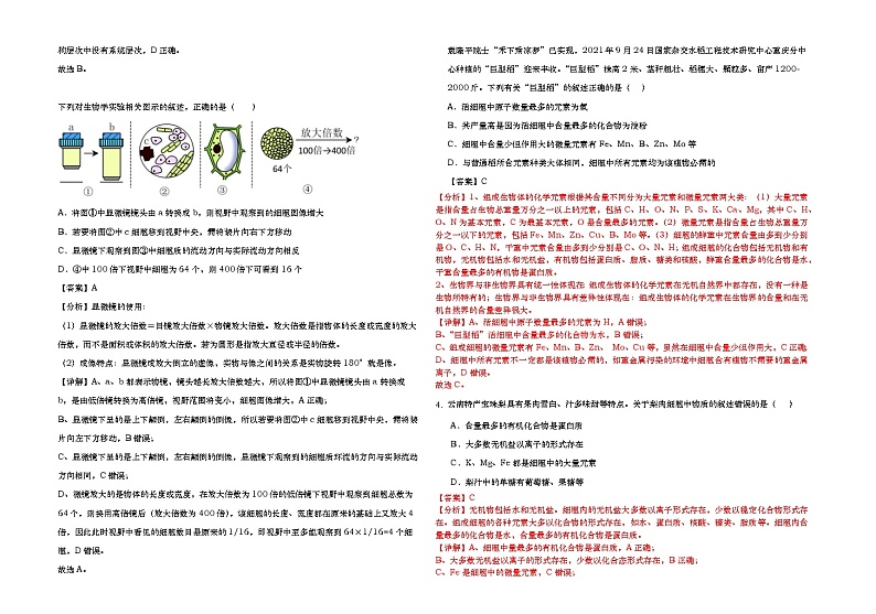 共青城博雅学校试卷解析版第2页