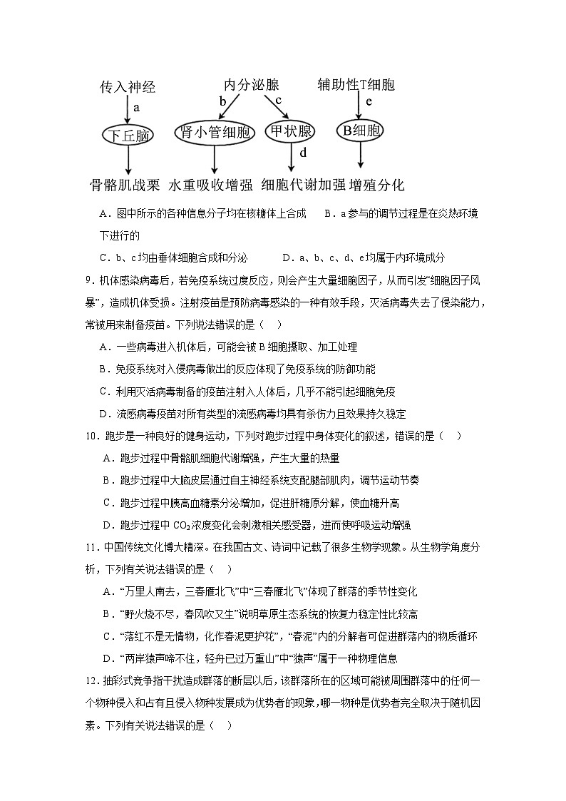 青海省名校联盟2024-2025学年高三上学期第一次联考生物试题03