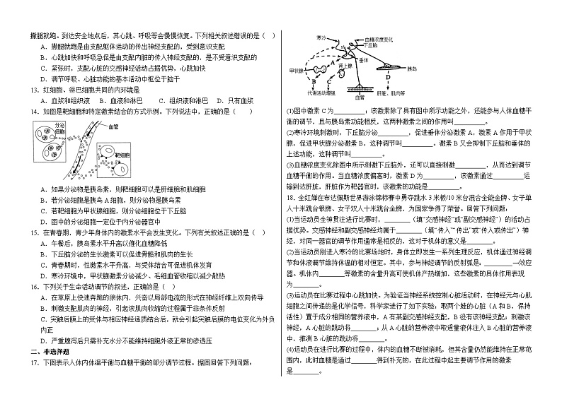 2024-2025学年度高二生物10月月考卷第2页