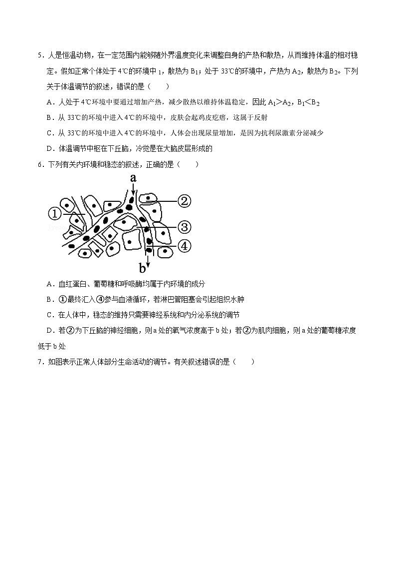 广西南宁市第二中学2024-2025学年高二上学期9月月考生物试题第2页