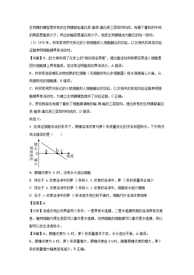 [生物]河南省许昌市鄢陵县第一高级中学2024-2025学年高二上学期开学考试试题(解析版)第2页