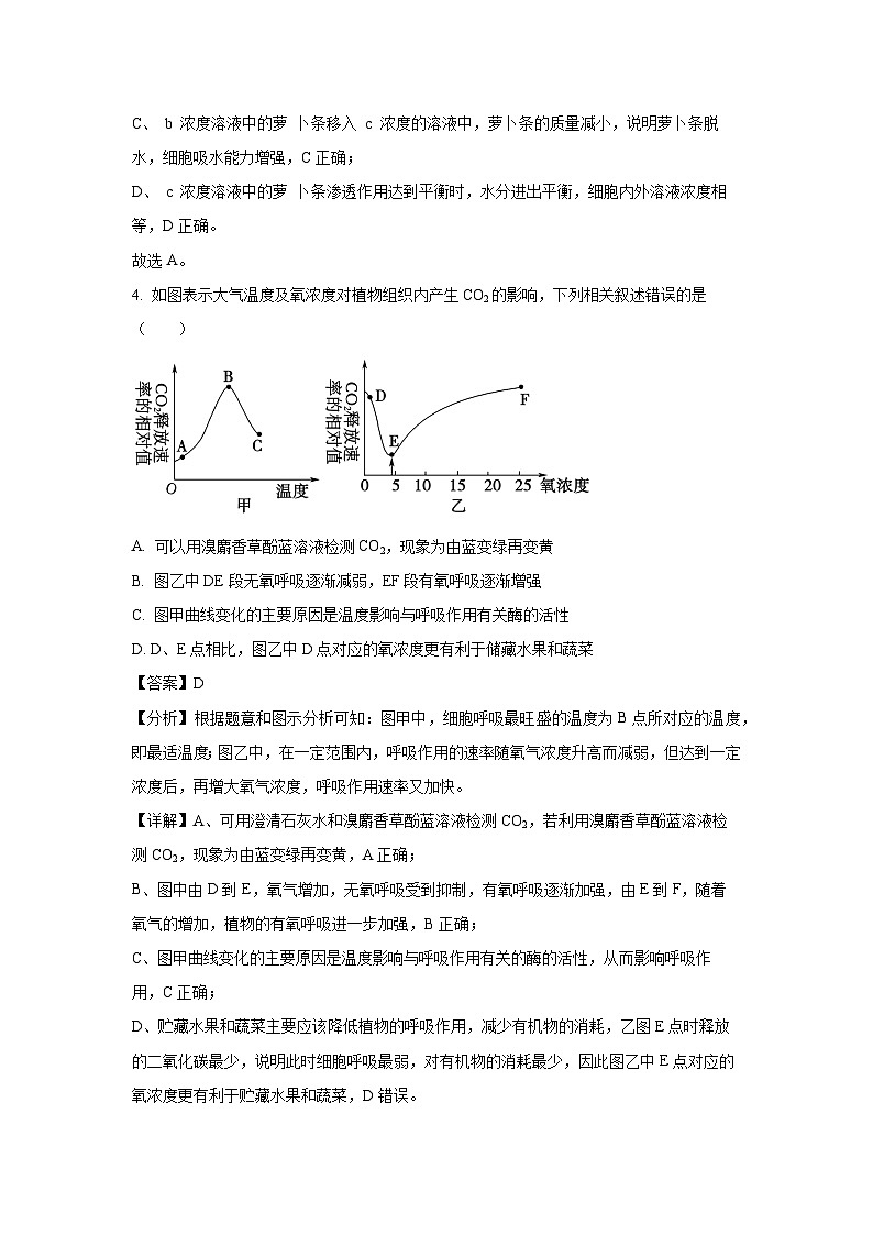 [生物]河南省许昌市鄢陵县第一高级中学2024-2025学年高二上学期开学考试试题(解析版)第3页