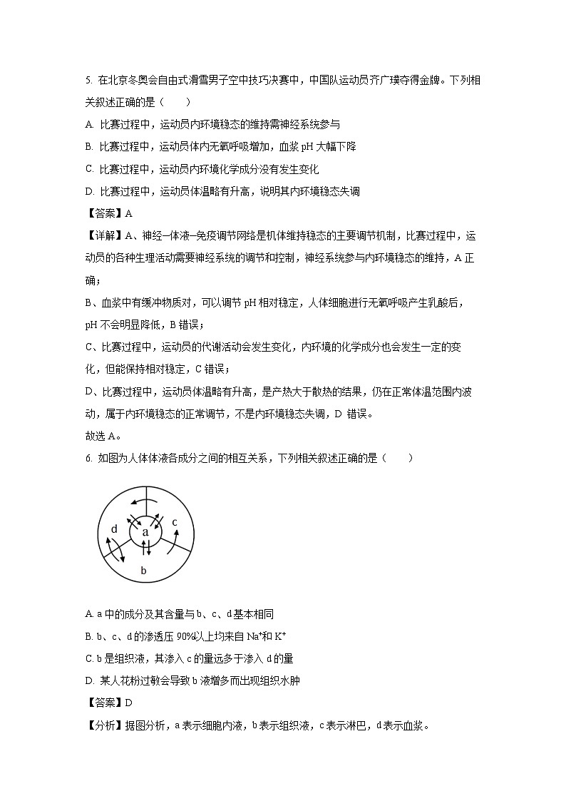 [生物]山西省吕梁市部分学校2024-2025高二上学期9月考试试卷(解析版)第3页