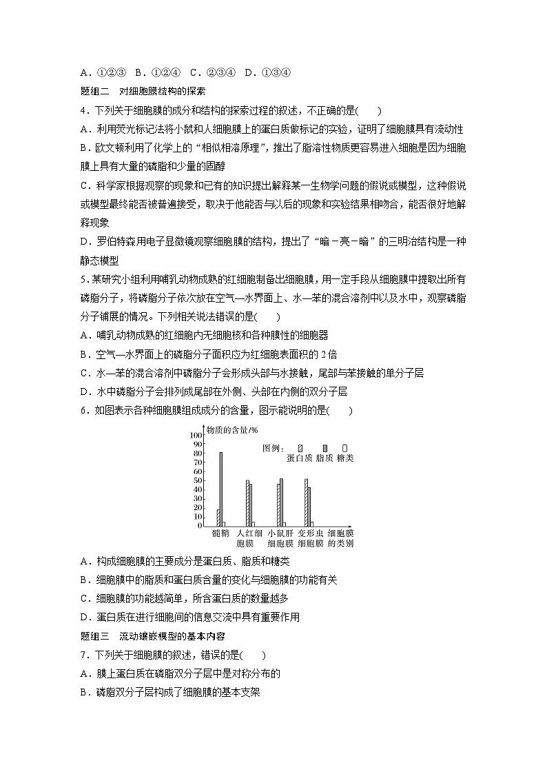 第3章　作业10　细胞膜的结构和功能（练习）第2页