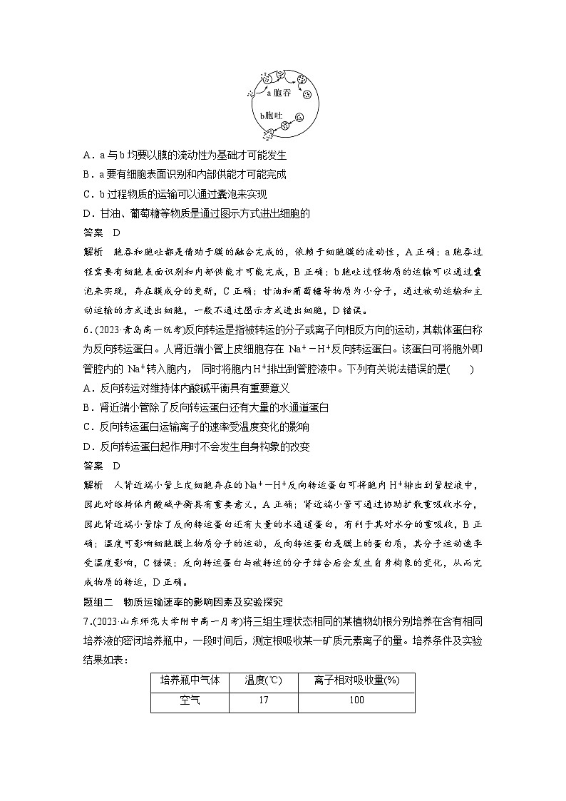 高中生物新教材同步必修第一册课件+讲义 第4章　重点突破练(三)03
