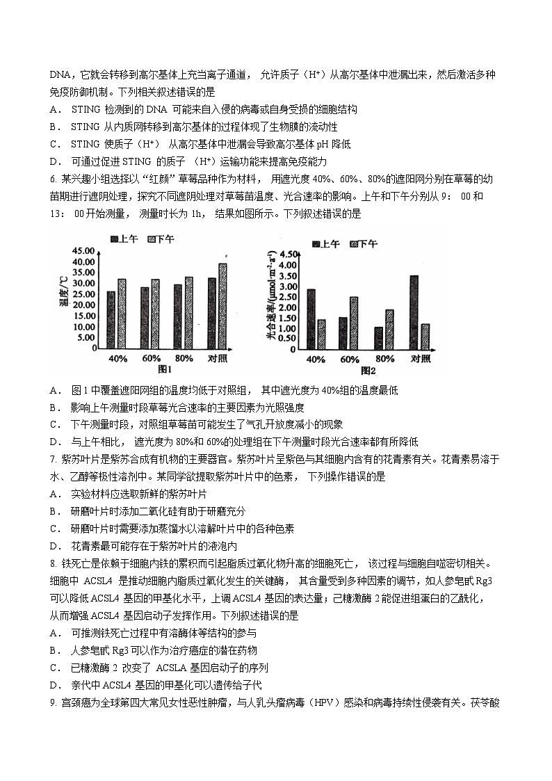 广东省梅州市兴宁市兴宁市第一中学2024-2025学年高三上学期10月月考生物试题第2页