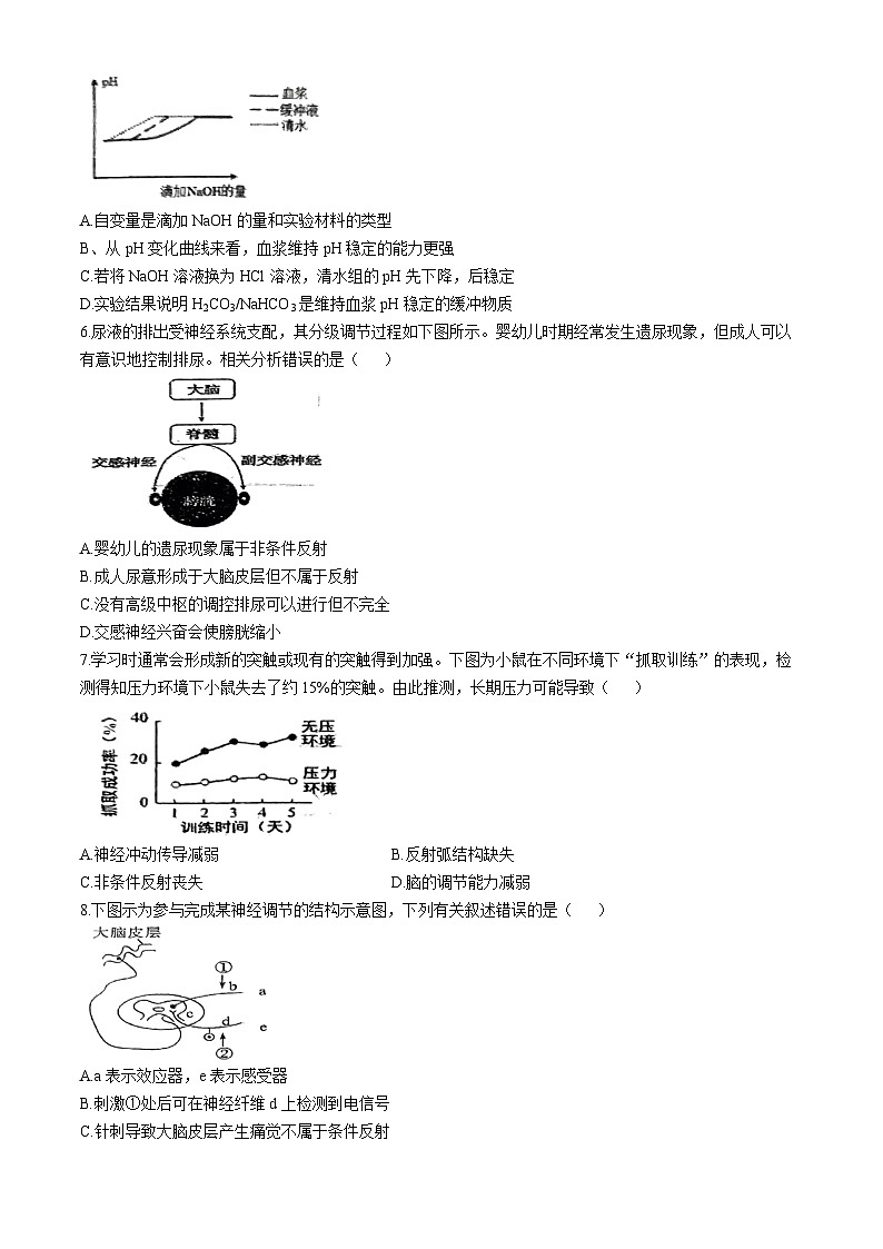 辽宁省鞍山市第一中学2024-2025学年高二上学期十月月考生物试卷第2页