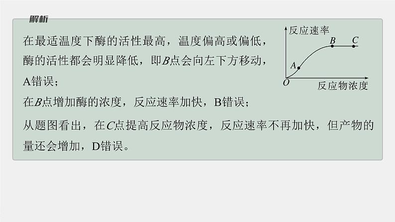 高中生物（人教版）新教材同步必修第一册课件+讲义 第5章　微专题二　与酶促反应速率有关的曲线分析07