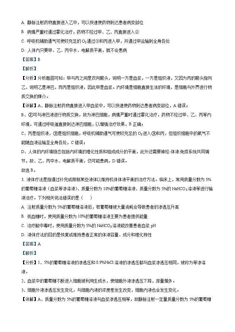 吉林省长春市东北师范大学附属中学2024-2025学年高二上学期9月阶段验收考试生物试题 Word版含解析第2页