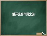 解开光合作用之谜高中生物苏教版（2019） 必修1 分子与细胞 课件