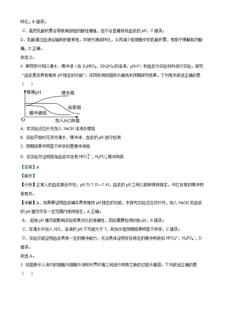 四川省南充市顺庆区四川省南充高级中学2024-2025学年高二上学期10月月考生物试题 Word版含解析第3页