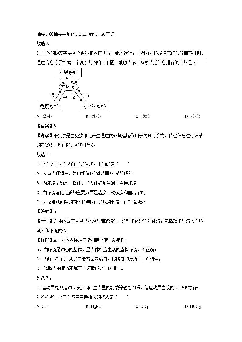 [生物]云南省红河州2024-2025学年高二上学期9月月考试题(解析版)02
