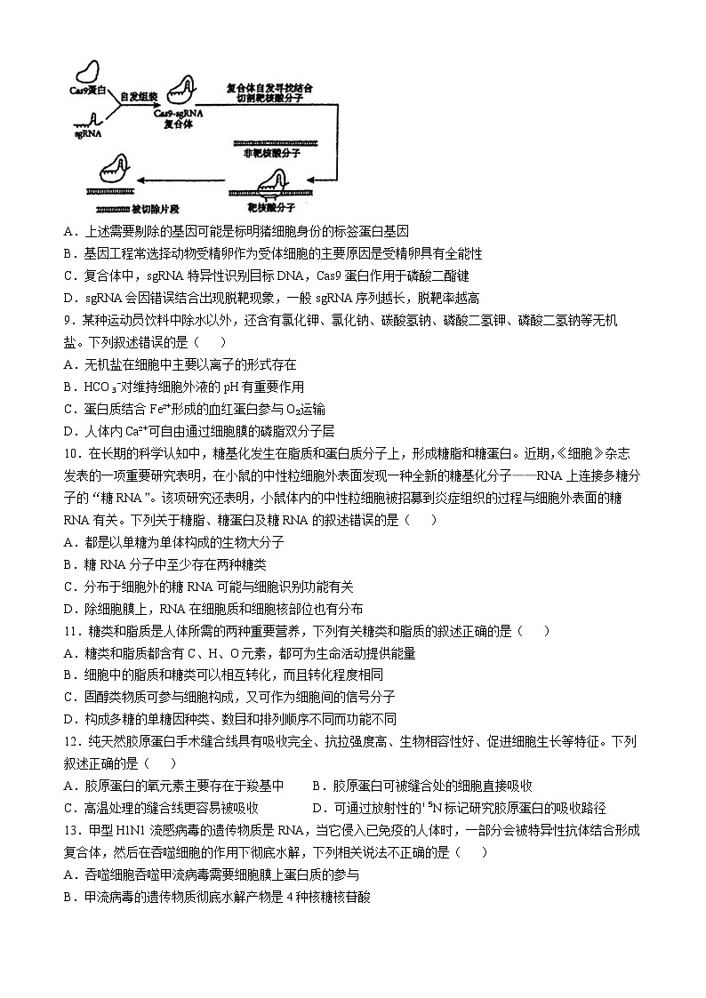 黑龙江省哈尔滨市第三中学校2023-2024学年高二下学期期末考试生物试题(无答案)第3页