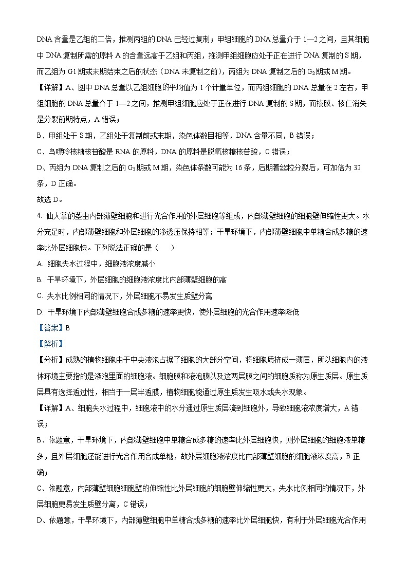 鄂西南三校2024-2025学年高二上学期10月月考生物学试卷 Word版含解析第3页