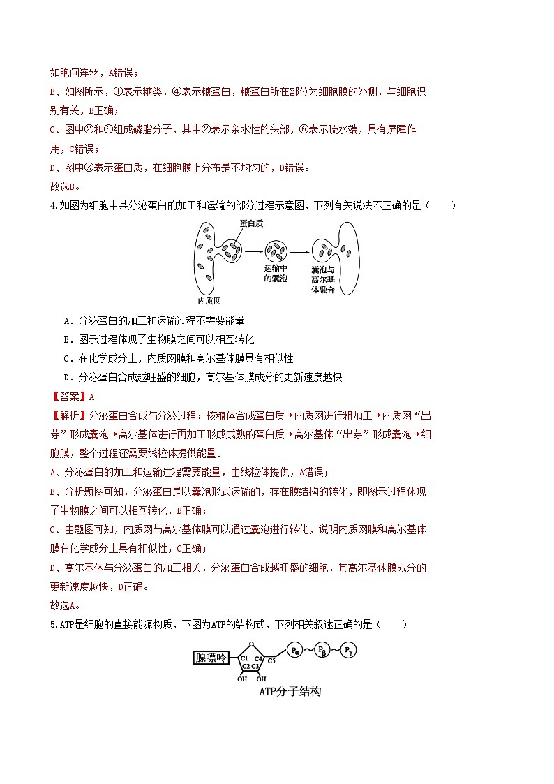 （浙江专用，浙科版2019第1_3章第三节）（全解全析）（浙江专用）第3页