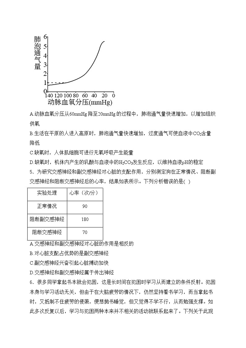 山东省泰安市宁阳县第一中学2024-2025学年高二上学期10月月考生物试卷(含答案)第2页