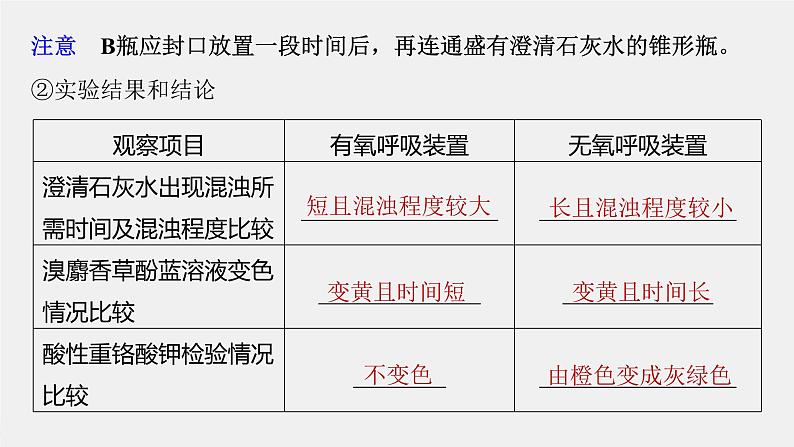 （新人教版）高考生物一轮复习讲义课件 第3单元　第3课时　细胞呼吸的方式和过程（含解析）第8页