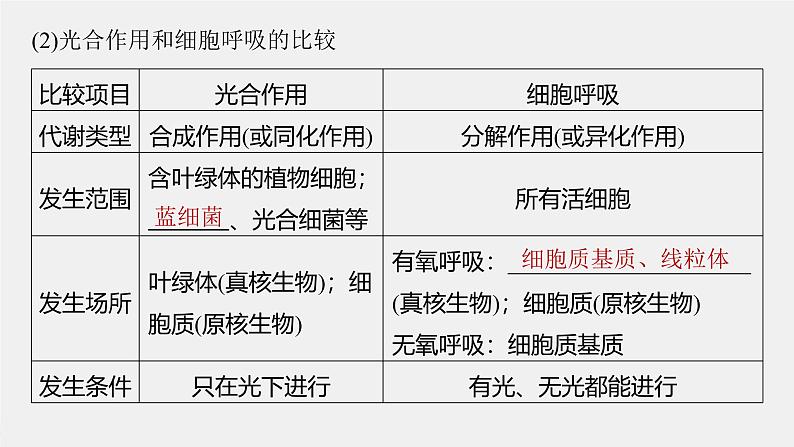 （新人教版）高考生物一轮复习讲义课件 第3单元　第7课时　光合作用和细胞呼吸的综合分析（含解析）第6页