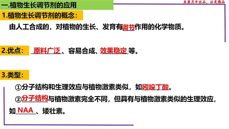 （新人教版）新高考生物一轮复习精讲课件64植物生长调节剂的应用（含答案）第4页