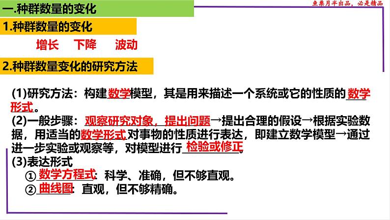 （新人教版）新高考生物一轮复习精讲课件66种群的数量变化及影响因素（含答案）第4页