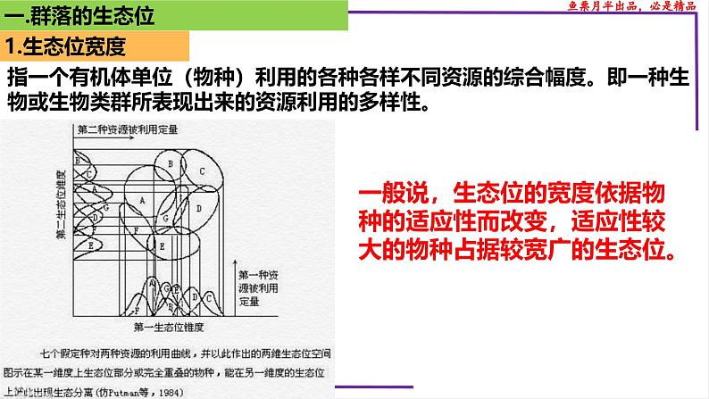 （新人教版）新高考生物一轮复习精讲课件68群落的生态位（含答案）第6页