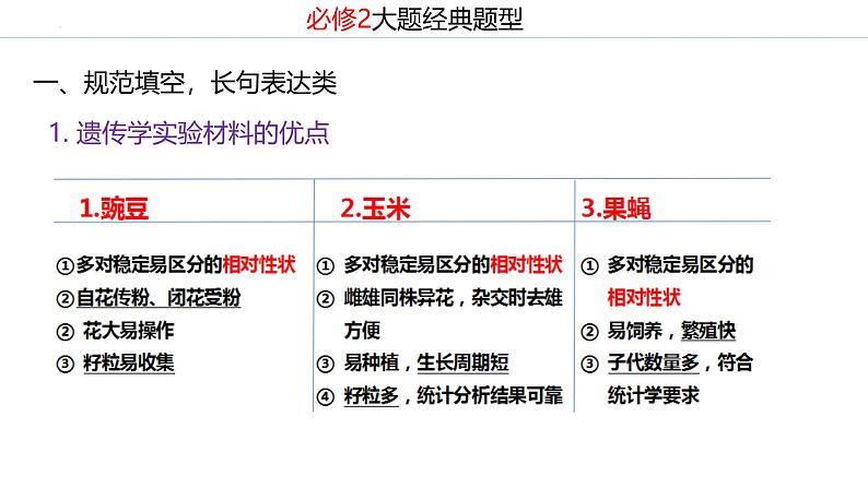 新高考生物二轮复习专题突破课件 遗传大题常见填空和实验设计专题讲解（含答案）第4页