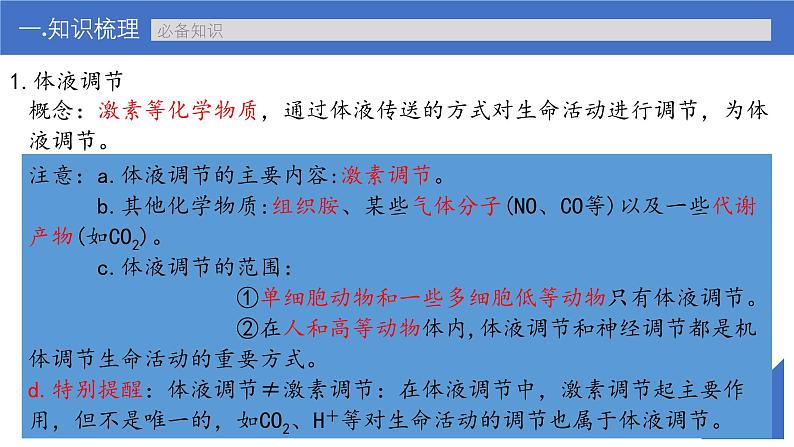 新高考生物一轮复习考点课件第38讲 体液调节与神经调节的关系（含解析）06