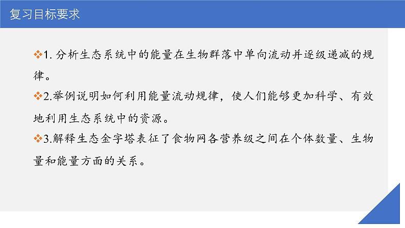 新高考生物一轮复习考点课件第48讲 生态系统的能量流动（含解析）第3页