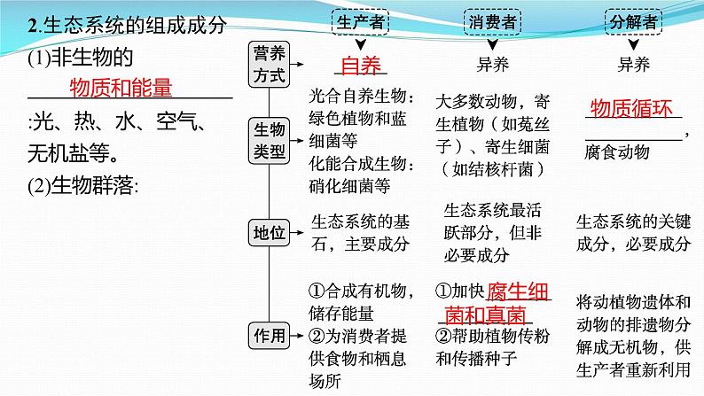 新高考生物一轮复习课件：第30讲　生态系统的结构、能量流动（含解析）04