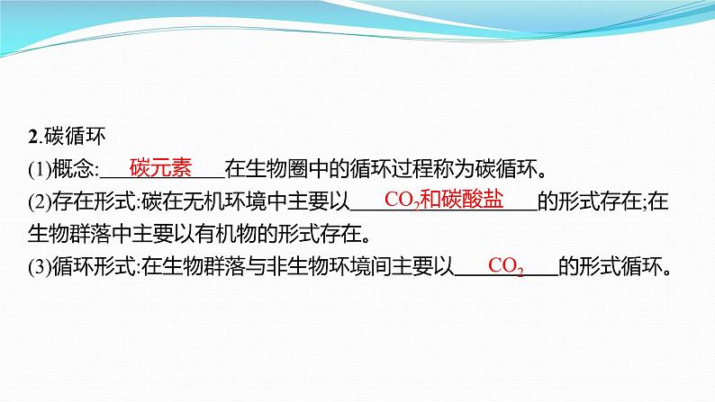 新高考生物一轮复习课件：第31讲　生态系统的物质循环、信息传递及其稳定性（含解析）第4页