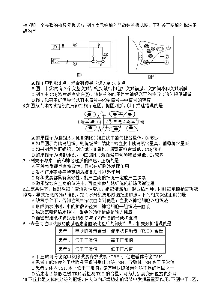 生物试题  强基第2页