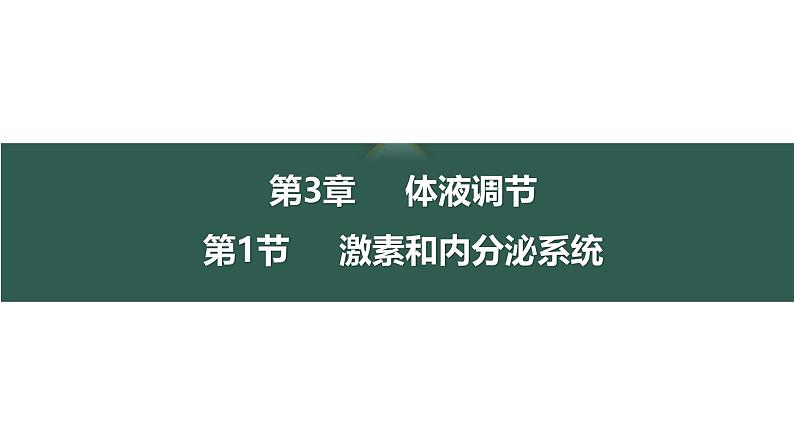 3.1+激素与内分泌系统-【生物好课】2024-2025学年高二生物同步教学课件（人教版2019选择性必修1）第1页