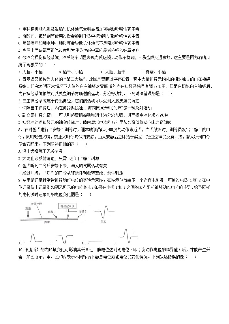 四川省内江市第六中学2024-2025学年高二上学期第一次月考生物试题第2页
