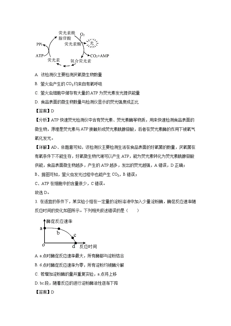 2024年黑龙江部分中学高三下学期高考四模生物试卷（解析版）第2页