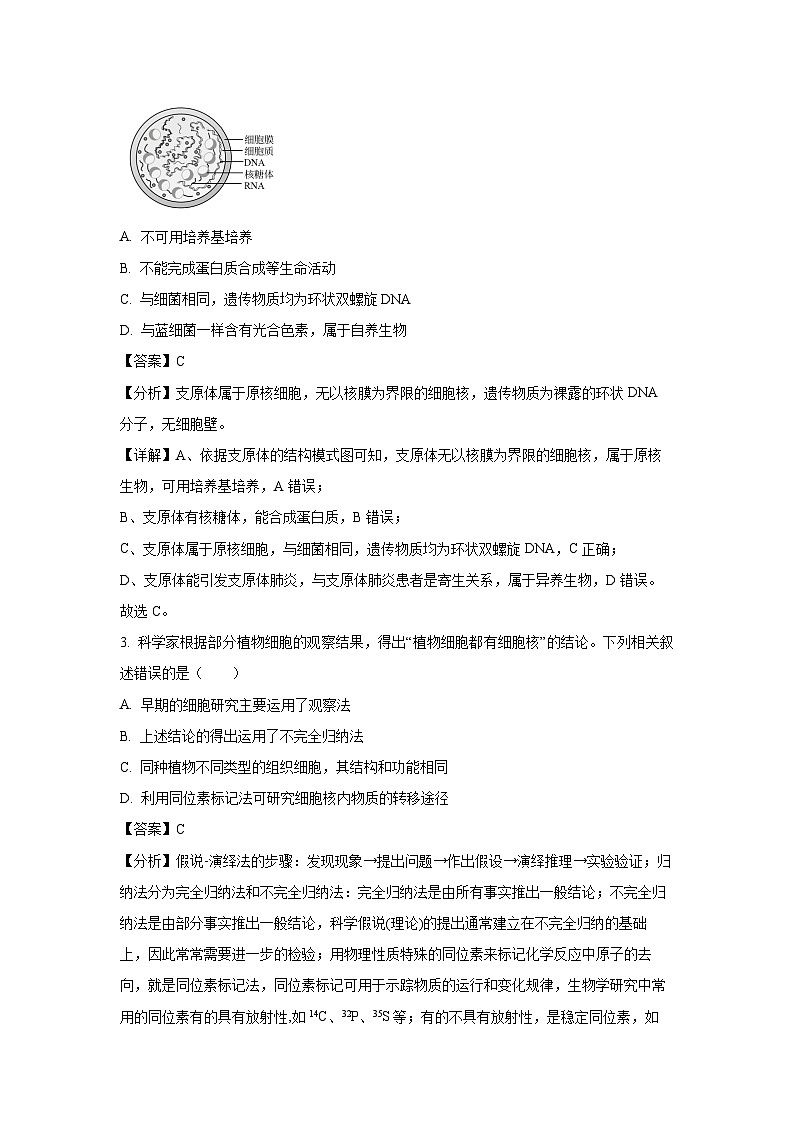吉林省部分名校2023-2024学年高二下学期联合考试生物试卷（解析版）第2页