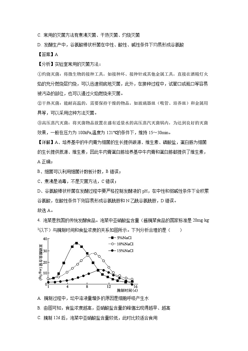 吉林省部分学校2023-2024学年高二下学期期中联考生物试卷（解析版）第3页
