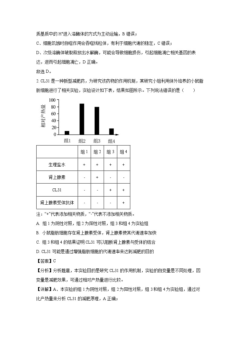 2024届山东省枣庄市高三三模生物试卷（解析版）第2页
