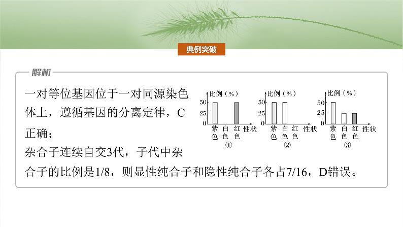 2025年高考生物一轮复习课件（新人教版） 第5单元　专题突破5　基因分离定律拓展题型突破06