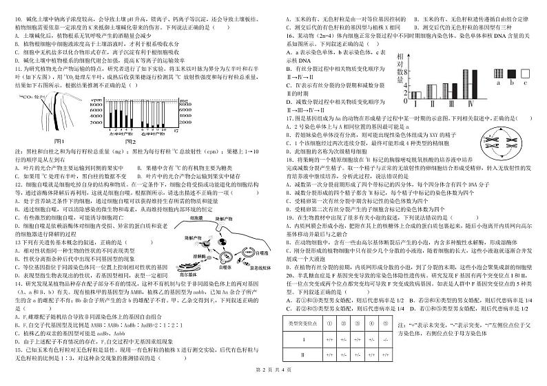 山西省晋中市榆次区山西现代双语学校南校2024-2025学年高三上学期11月月考生物试题02