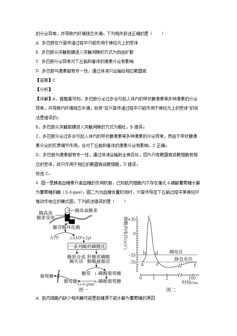辽宁省沈阳市法库县2022-2023学年高二上学期2月期末生物试卷(解析版)03