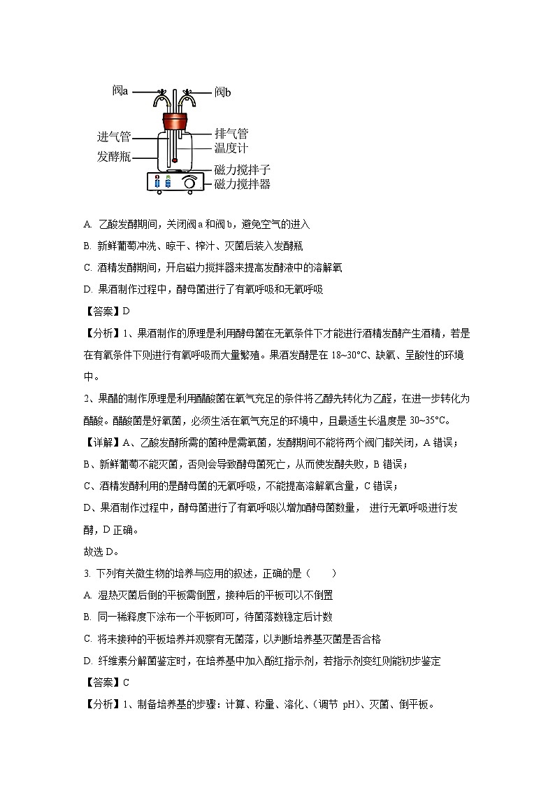 江苏省徐州市2023-2024学年高二下学期4月期中生物试卷(解析版)第2页