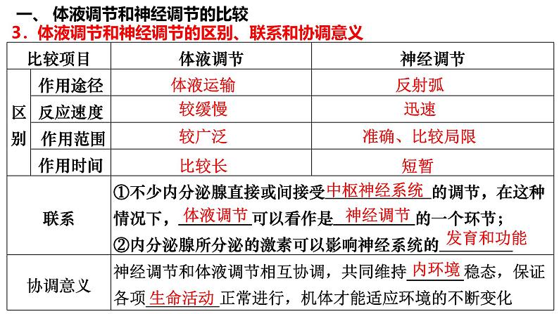 第38讲 体液调节和神经调节的关系-  备战2025年高考生物一轮复习精品课件04