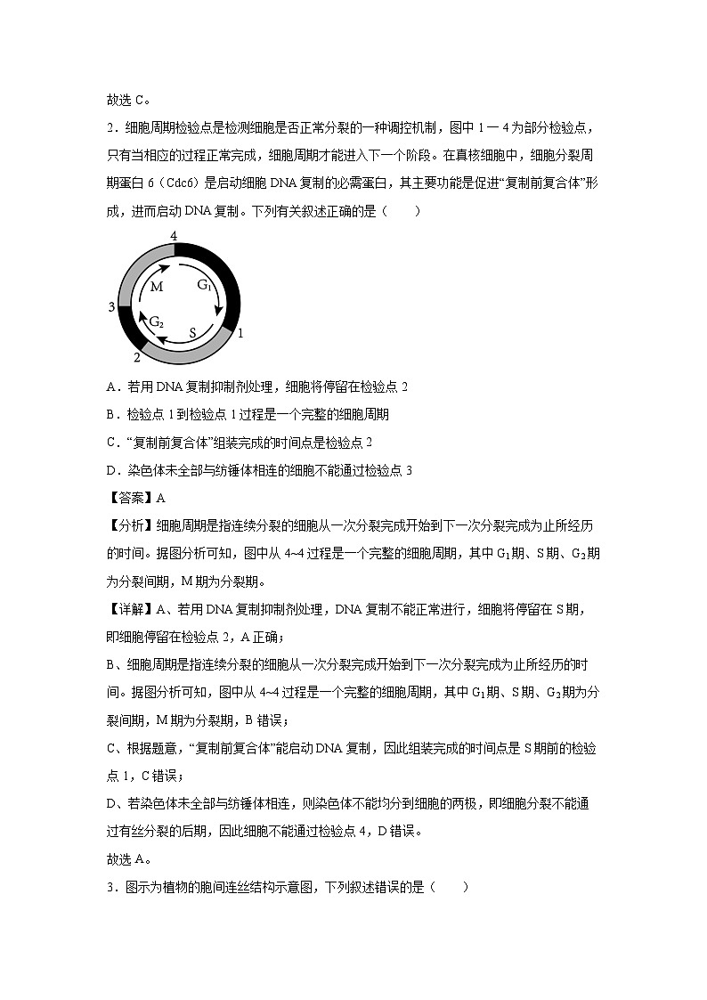 冲刺江苏高考押题必刷卷03生物试卷(解析版)02