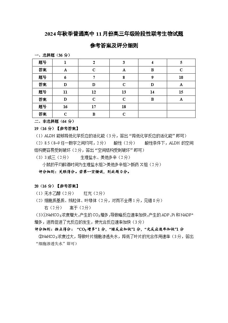 参考答案第1页
