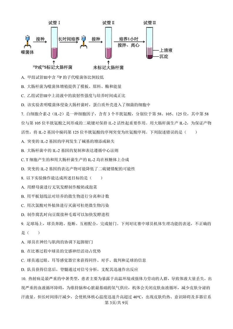 2025海口高三上学期10月摸底考试生物PDF版含解析（可编辑）第3页