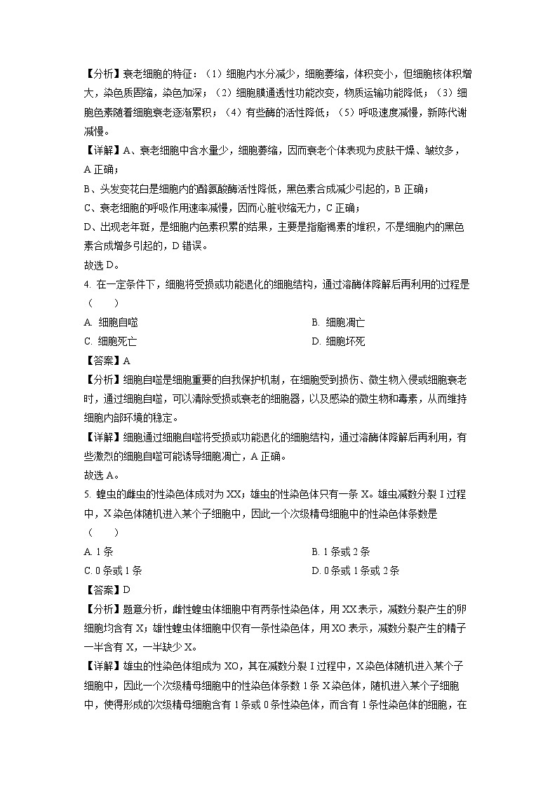 四川省大数据学考大联盟2023-2024学年高一下学期期中考试质量检测生物试卷(解析版)第2页